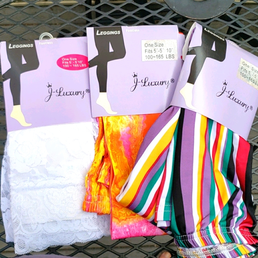 3 Pair Footless Leggings